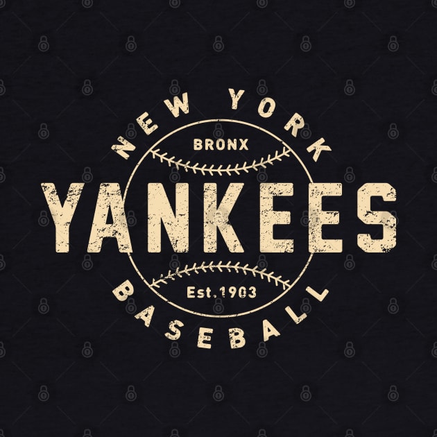 Vintage New York Yankees 4 by Buck Tee by Buck Tee